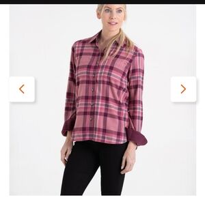 Legendary Whitetails Pink Plaid Flannel Longsleeve Button Up Size Medium (M)